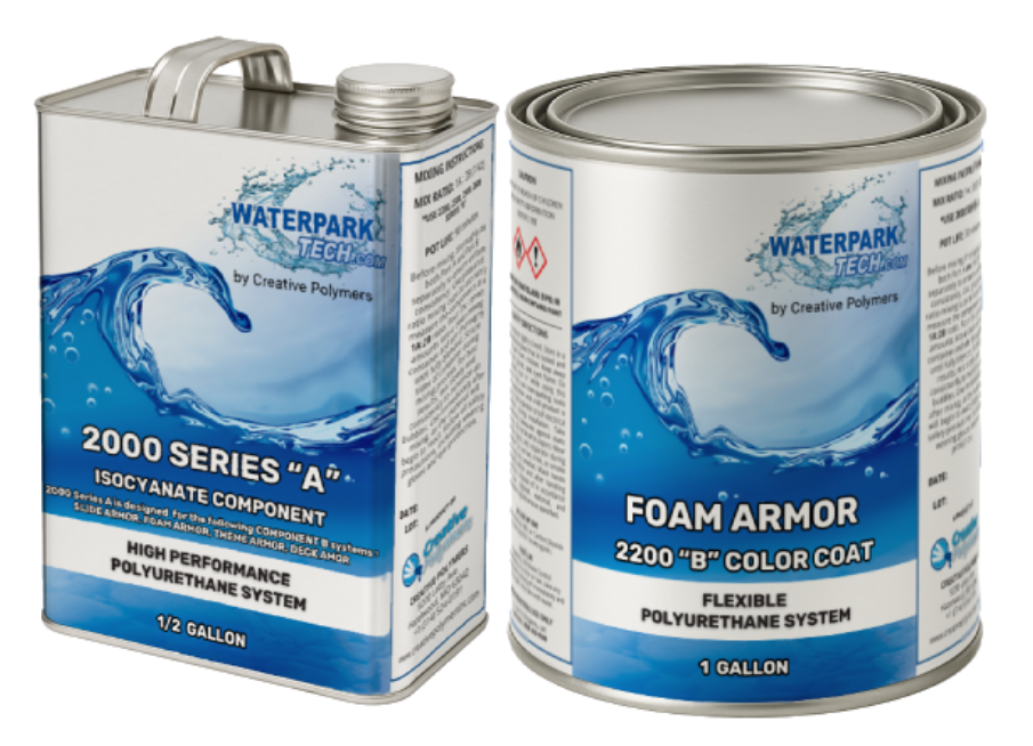 Foam Armor 2200 Color Coat – Waterpark Tech by Creative Polymers Foam Armor 2200 Color Coat – Waterpark Tech by Creative Polymers