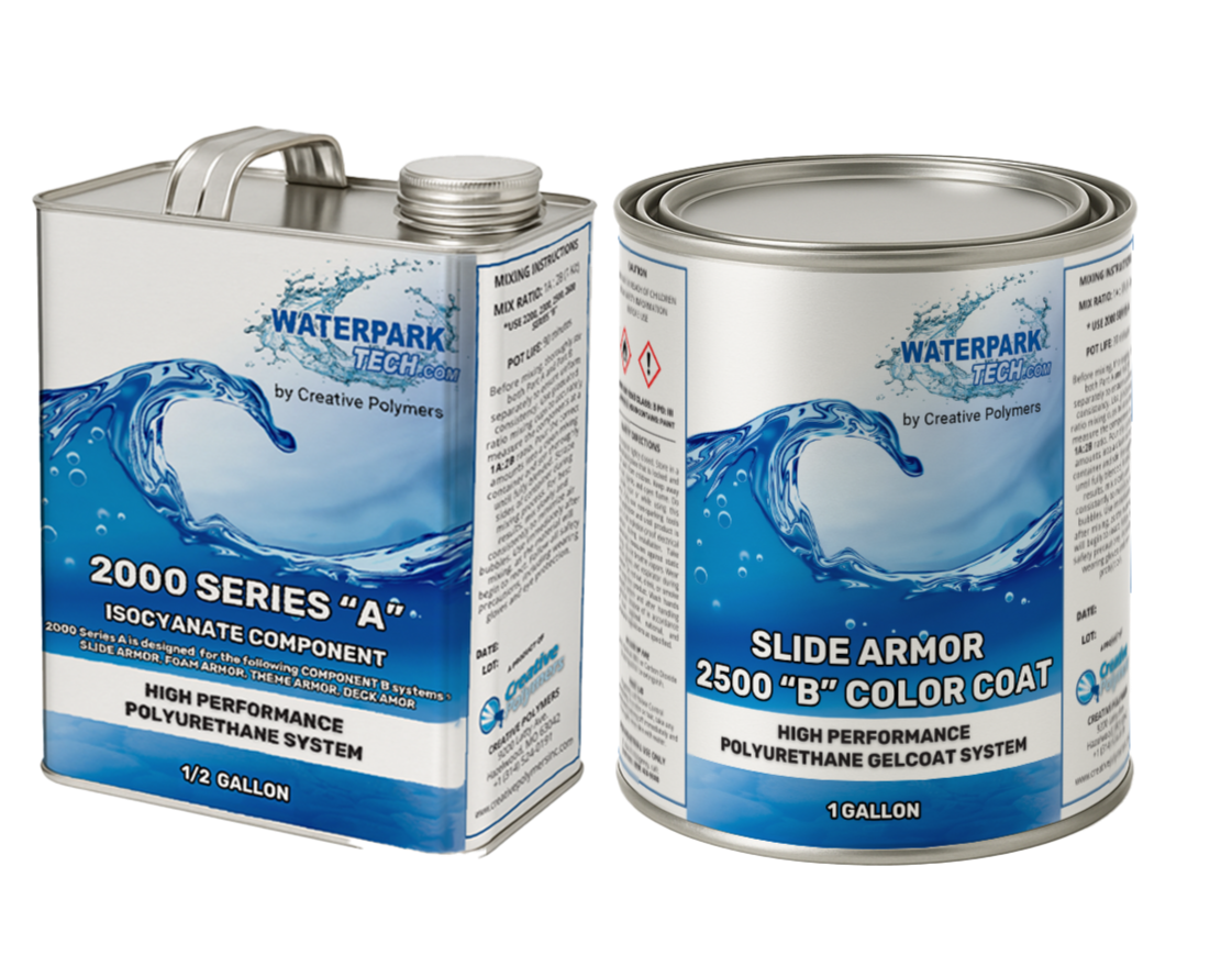 Slide Armor 2500 Color Coat - Water Slide Paint for Pool Maintenance ...