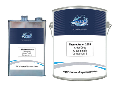 Theme Armor Clear Coat 2605 Gloss Finish - pool paint renovation kit 